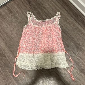 Victoria Secret Pink and Lace heart babydoll